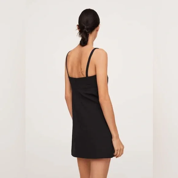 Pernille X Mango Black Wool Mini Dress - Picture 2 of 11